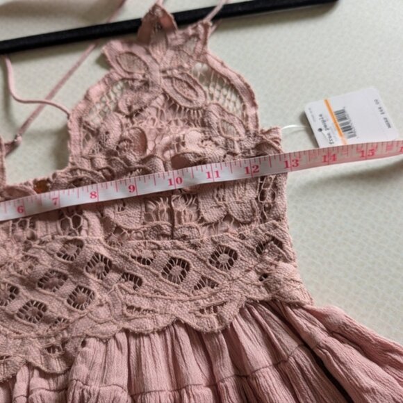 Free People Pink Ruffled Lace Camisole - Picture 4 of 4